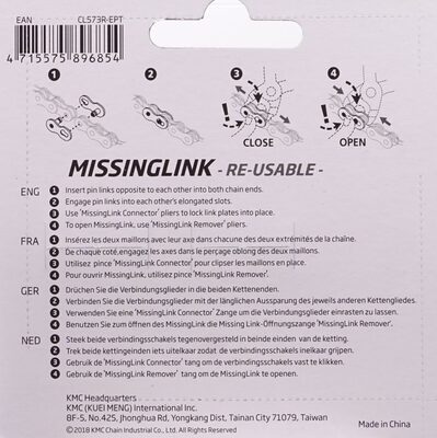 Missinglink Re-Usable 8/7/6 Speed EPT - Ingredients