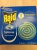 Spirales Anti-moustiques Pour Usage Extérieur Raid - Product