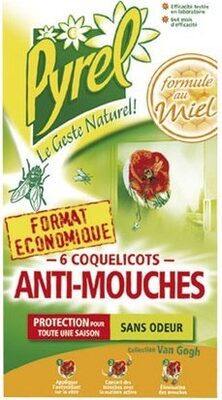 Anti-mouches - Coquelicots - Lot De 6 - 1