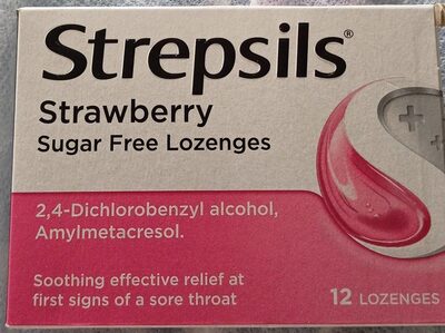 Strepsils Strawberry sugar free - Product - en