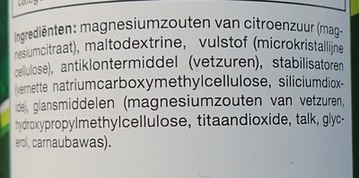 Magnesium Citraat - Ingredients - nl
