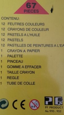 Mallette De 32 Feutres - Crayola - Ingredients