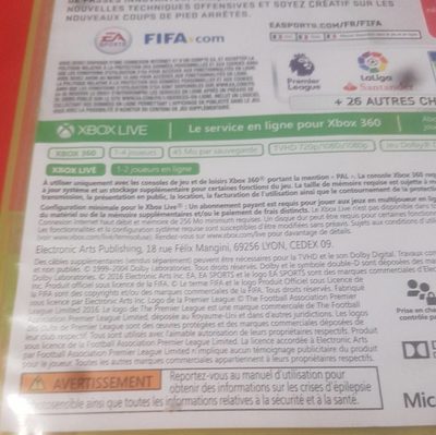 Fifa 17 Jeu Xbox 360 - 1
