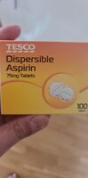 Dispersible Aspirin 7Smg Tablets 100, - Produit - en