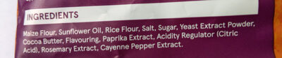 Cheese Flavour Tortilla Chips - Ingredients