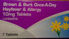 Brown & Burk Once a day Hayfever & Allergy 10 mg Loratadine Tablets - Product