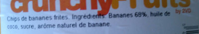 chips de banane - Ingredients - fr