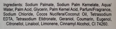 Sabonete Musgo - Ingredients