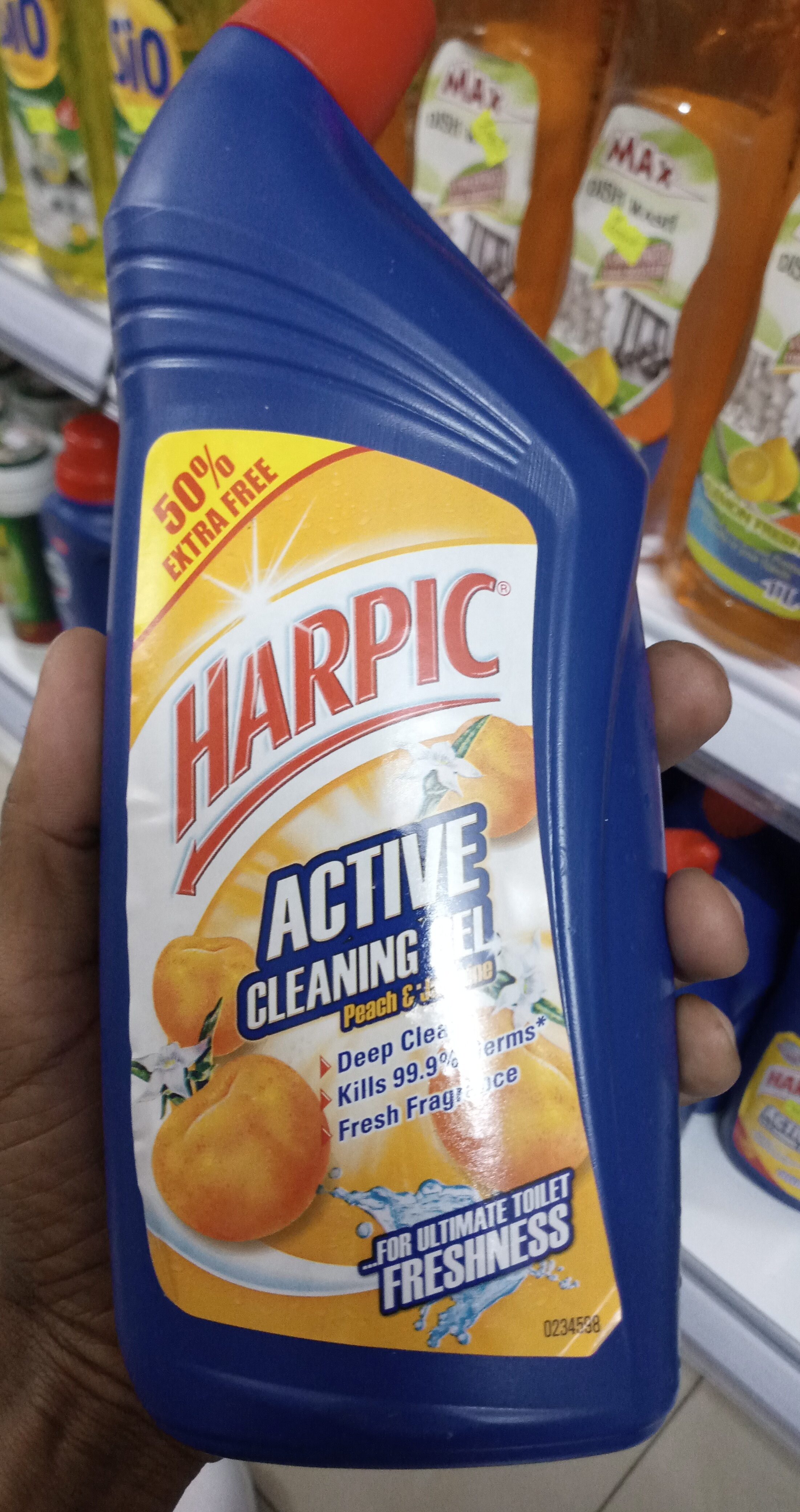 HARPIC ACTIVE CLEANING GEL PEACH&JASMINE - Product - en