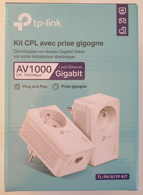 Kit CPL avec prise gigogne. AV 1000. TL-PA7017P KIT - Produit - fr