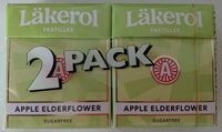 Läkerol Pastilles Apple Elderflower sugarfree 2 pack - Product - sv