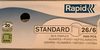 Rapid Agrafes Standard 26 / 6, Galvanisé - Product