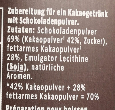 Signature Chocolate 70% - Ingredients - de