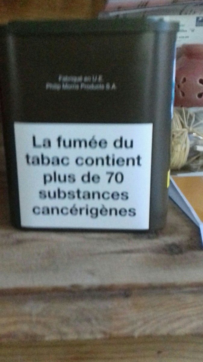 Boîte de tabac - Ingredients - fr