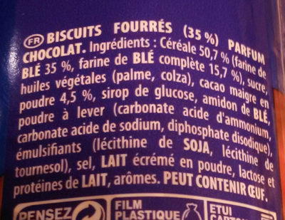prince goût chocolat - Ingredients - fr