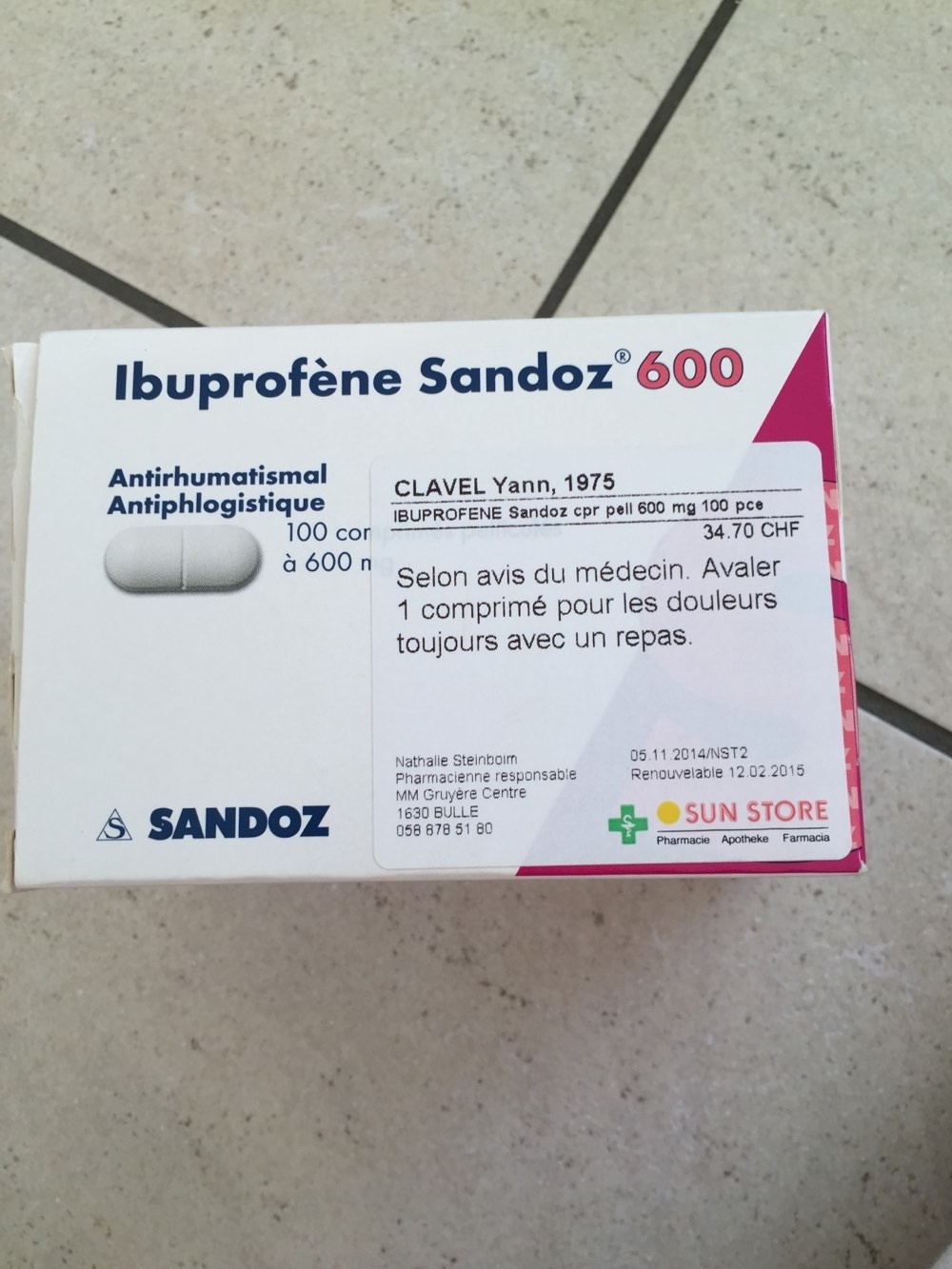 Ibuprofène 600 - Product - fr