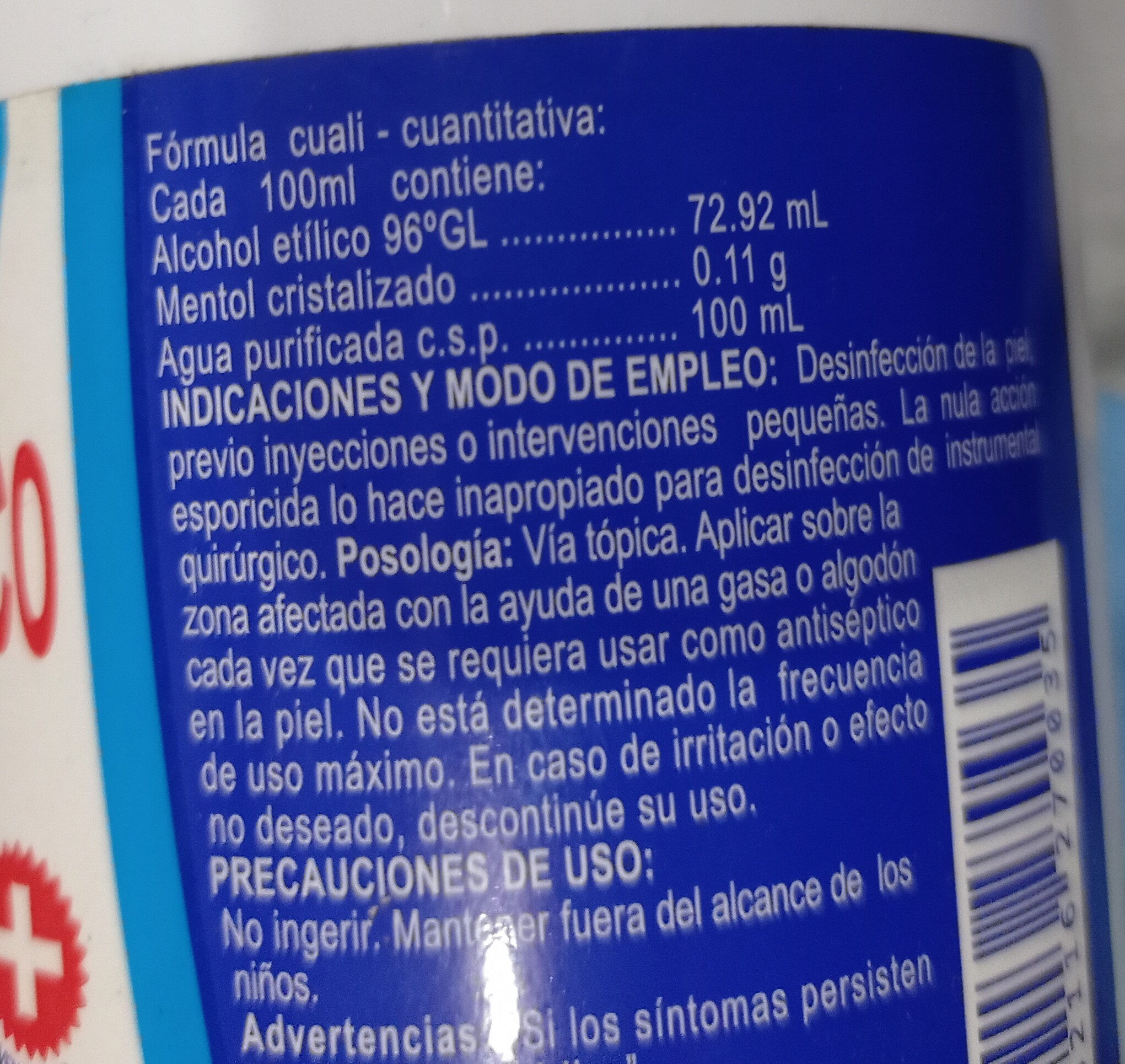 Alcohol - Ingredients - es