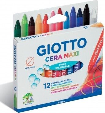 12 Maxi Crayons De Cire - 1