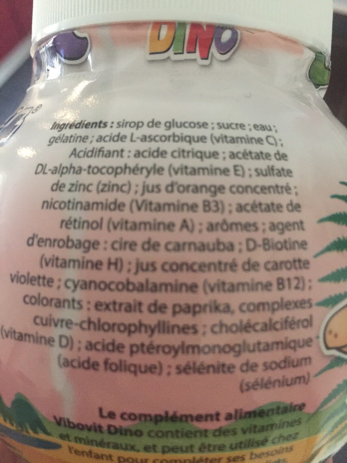 Dino - Ingredients - fr