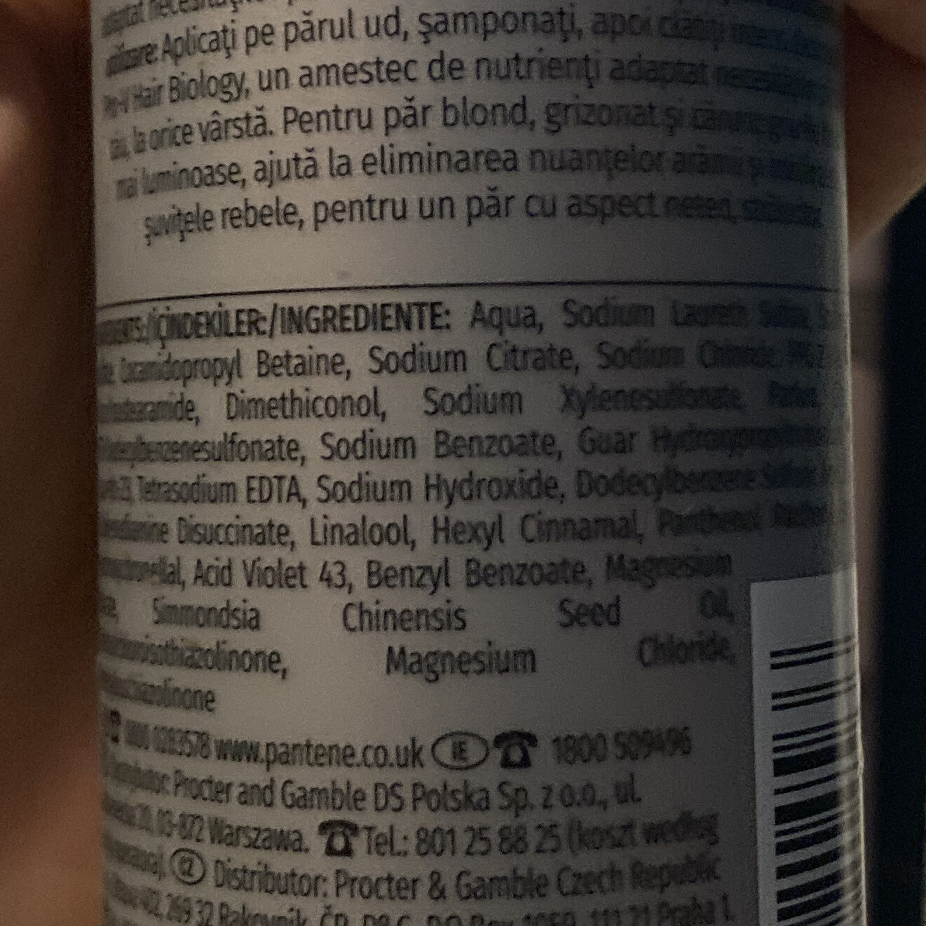 Hair biology purple shampoo - Ingredients - en
