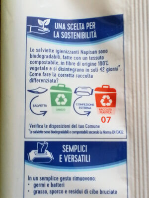 Salviette igenizzanti - Ingredients - it