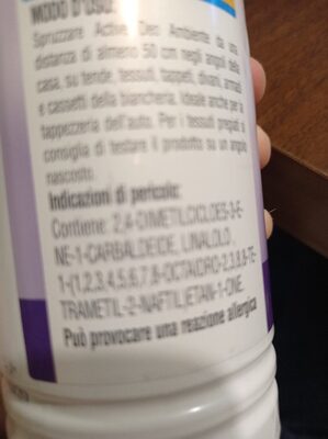 Deodorante ambiete - Ingredients - xx