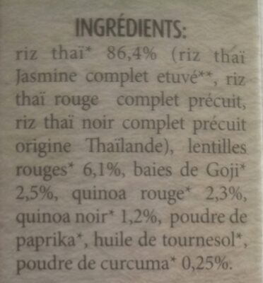 Mélange antioxydant avec riz Thaï, quinoa, baies de Goji et Curcuma - 3