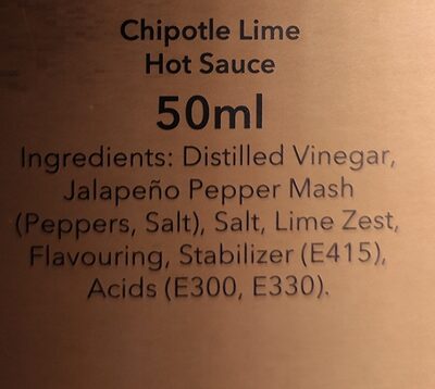 Hot sauce - Ingredients - en