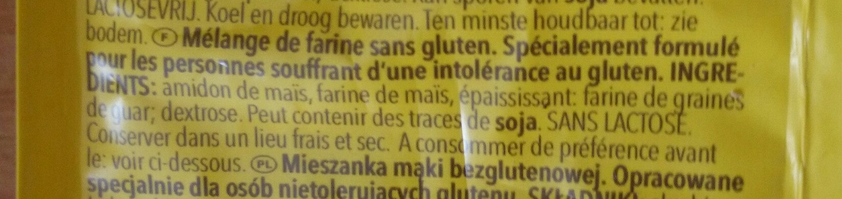 farine sans gluten - Ingrédients - fr