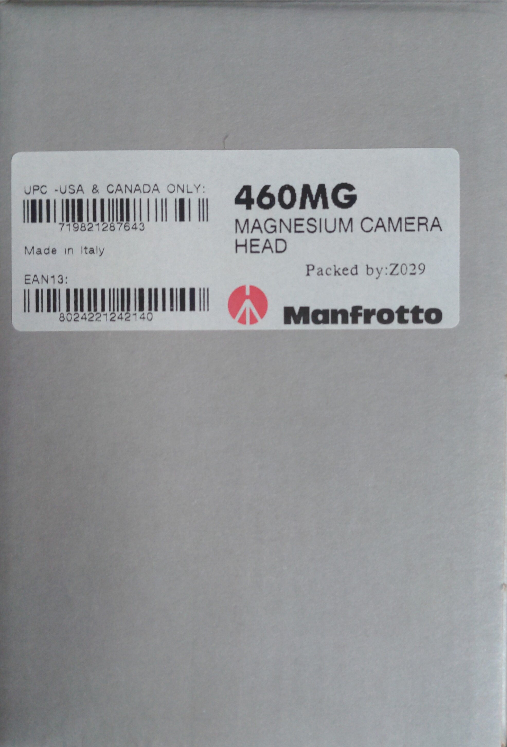 460MG Magnesium camera head - Product - en
