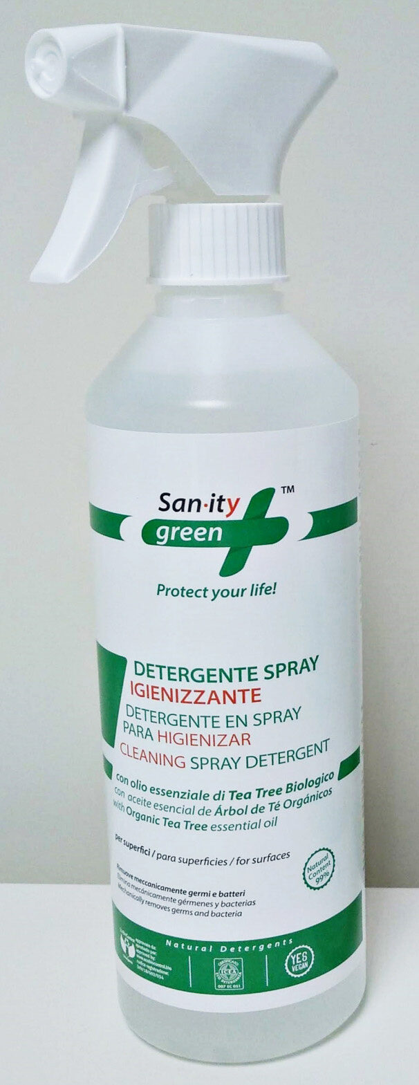 Detergente spray igienizzante per superfici - Sanity green - Product - en