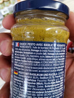 Pesto avec basilic et roquette - Ingredients - fr