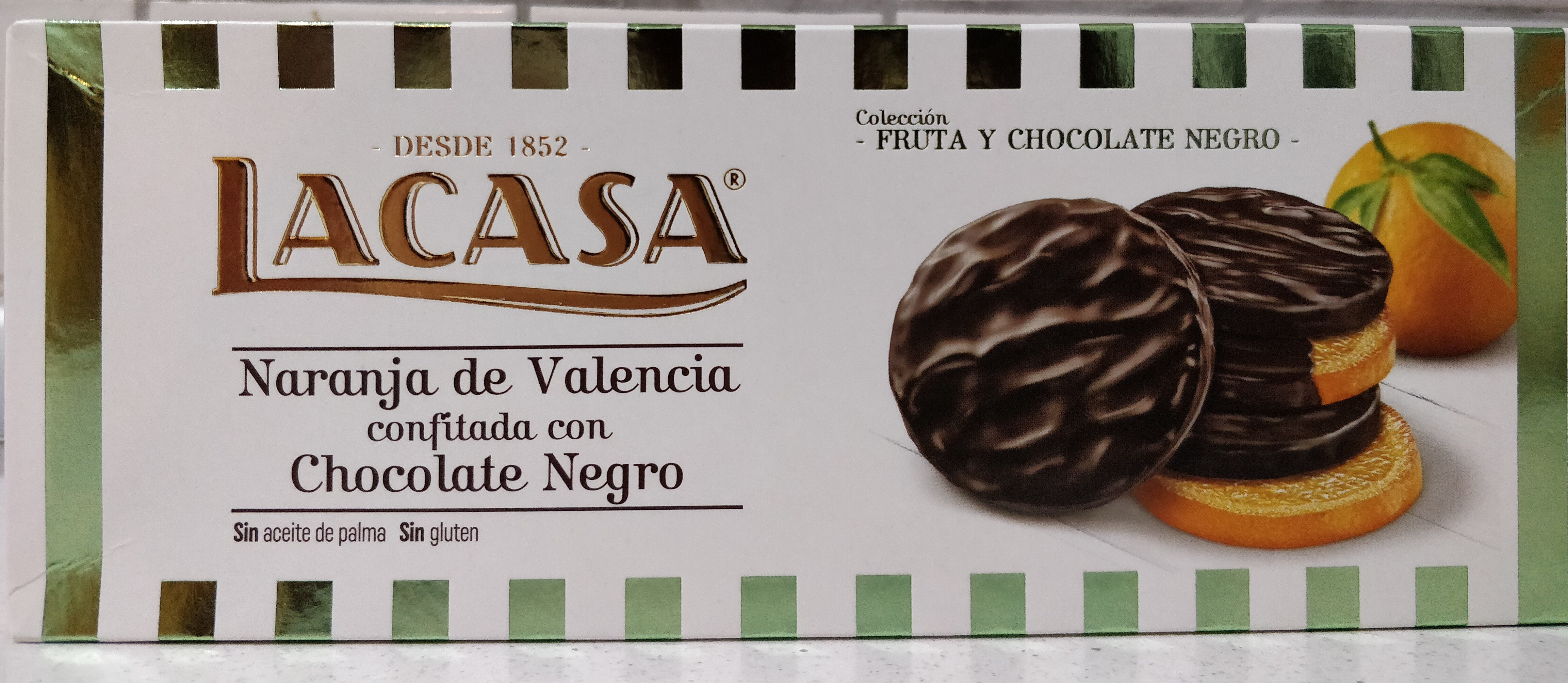 Naranja de Valencia confitada con Chocolate Negro - Product - es