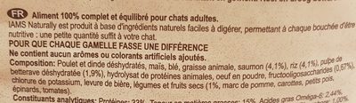 Iams Naturally Adult Cat Salmon and Rice - Ingredients