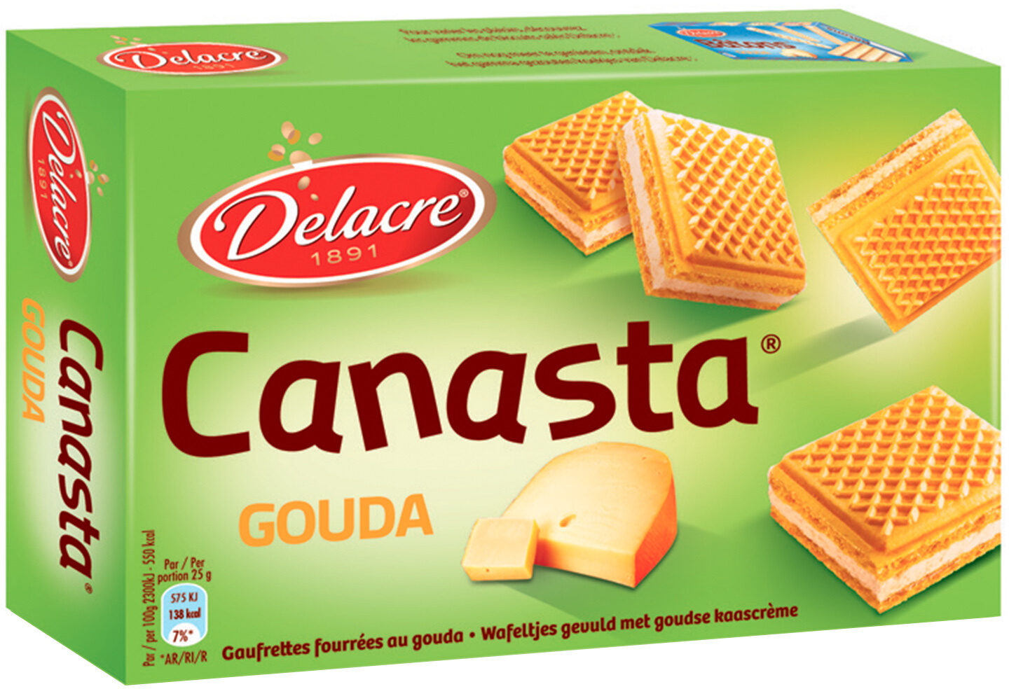 Delacre canasta gouda - Product - fr