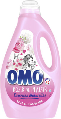 Omo Lessive Liquide Rose & Lilas Blanc 2l 40 Lavages - Produit - fr