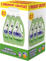 Omo Lessive Liquide Jasmin & Fleur de Coton x120 lavages - LOT 2+1 - Product - fr