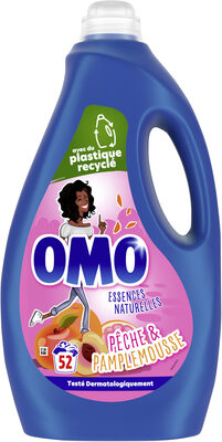 Omo Lessive Liquide Pêche & Pamplemousse 52 Lavages - 2,6l - Produit - fr
