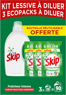 Skip Lessive Liquide à Diluer Fraîcheur Intense Lot 3x500ml - 90 Lavages - Product - fr