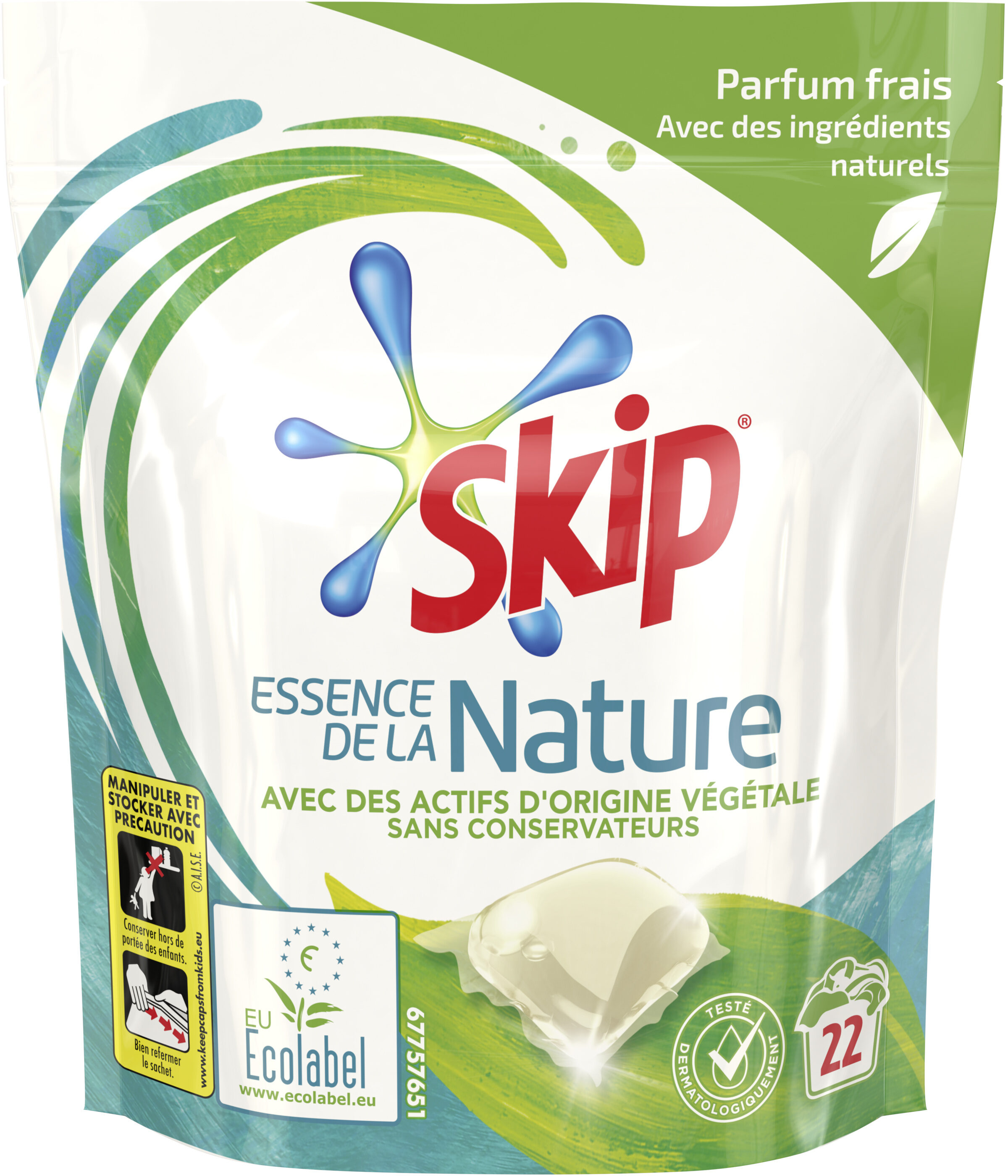 Skip Lessive Capsules Essence de la Nature 22 capsules - Product - fr