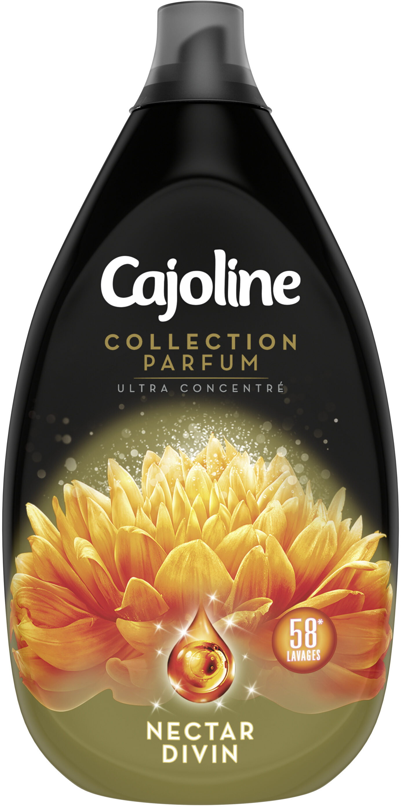 Cajoline Collection Parfum Assouplissant Ultra Concentré Nectar Divin 870ml - 58 Lavages - Product - fr