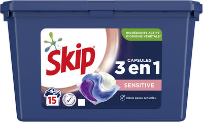 Skip 3en1 Lessive Capsules Sensitive 15 Lavages - Product - fr