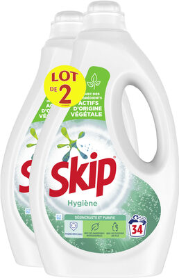 Skip Lessive Liquide Hygiene Lot 2x1.7L - 68 Lavages - Product - fr