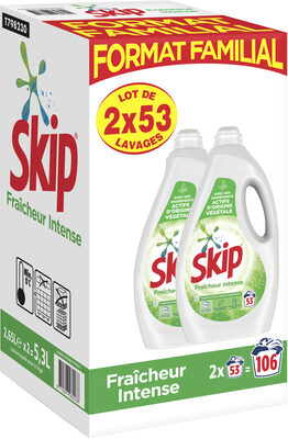 SKIP Lessive Liquide Fraîcheur Intense Lot 2x2,65l - 106 Lavages - Product - fr