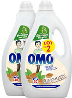 Omo Lessive Liquide Lait d'Amande Lot 2 x 2L - 80 lavages - Produit - fr