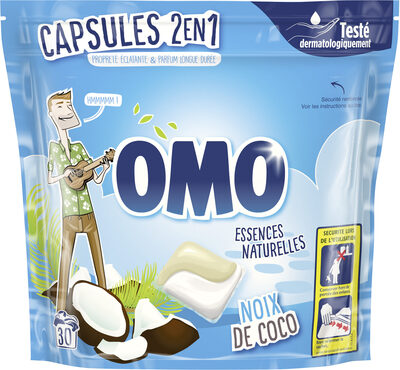 Omo Lessive Capsules 2en1 Noix de Coco 30 Dosettes - Product