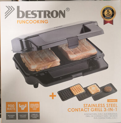 Stainless Steel Contact Grill 3-in-1 - Product