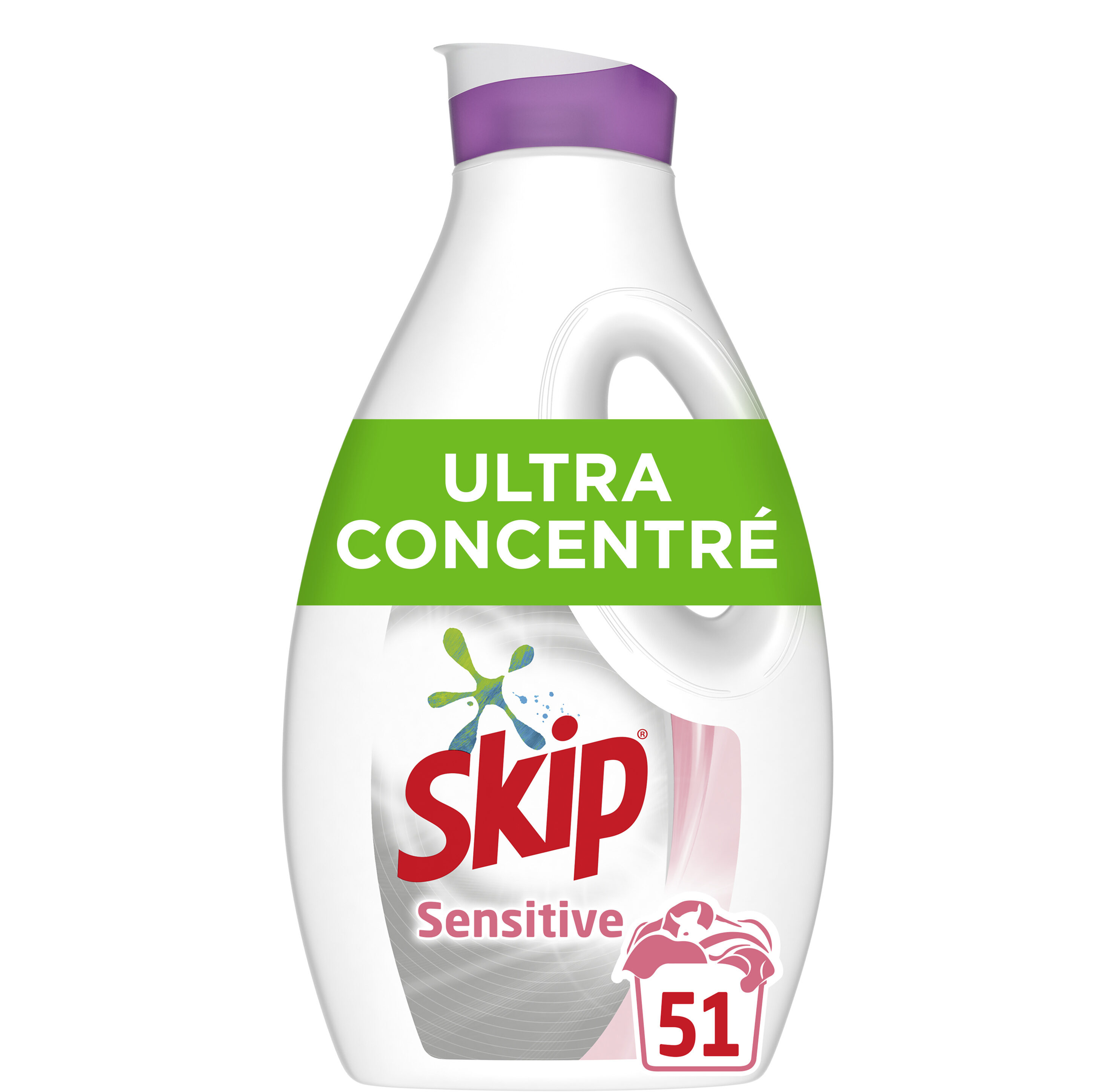 SKIP Lessive Liquide Concentrée Sensitive 1,4l - 51 Lavages - Product - fr