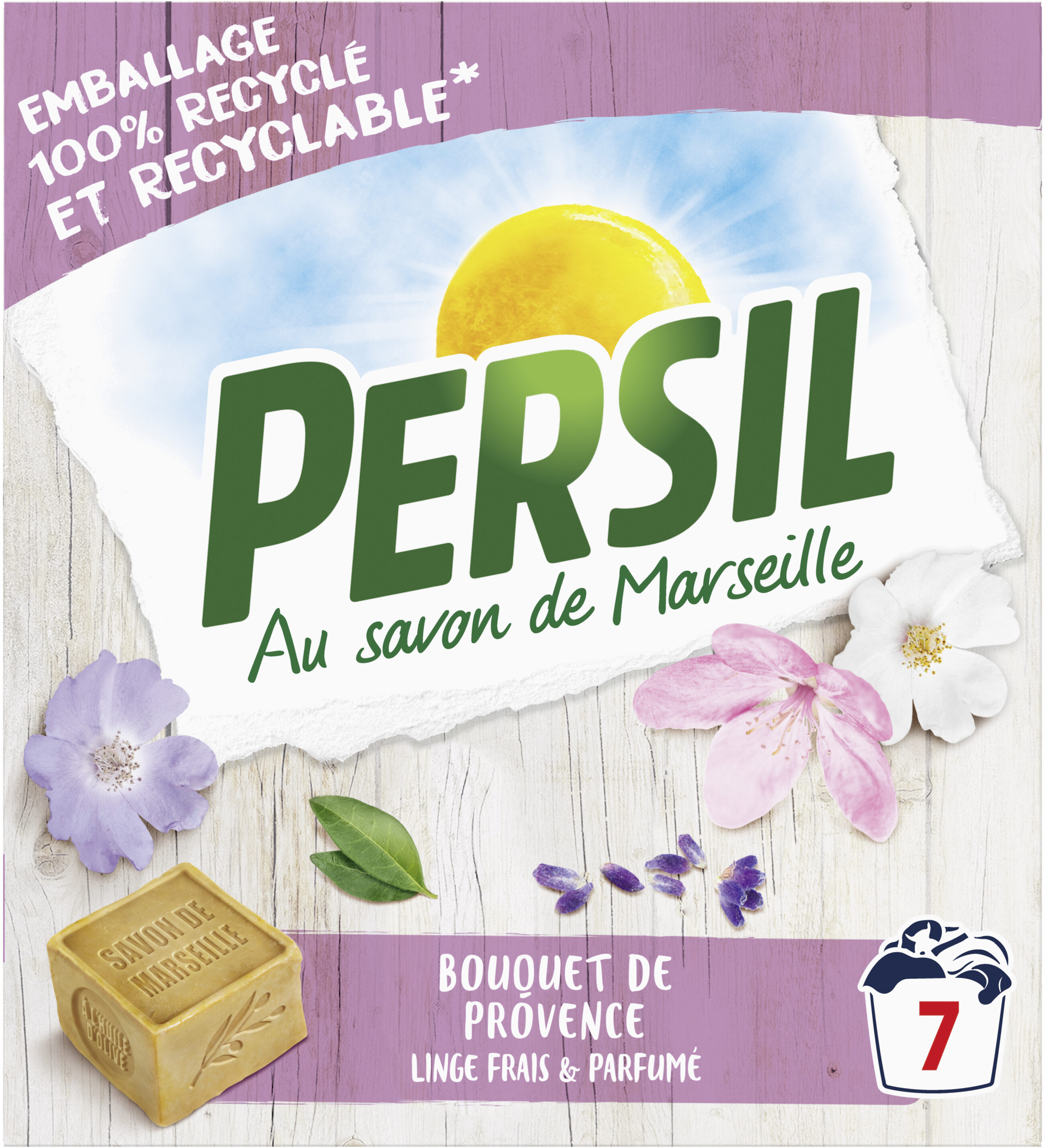 Persil Lessive Poudre Bouquet de Provence 7 Doses - Product - fr