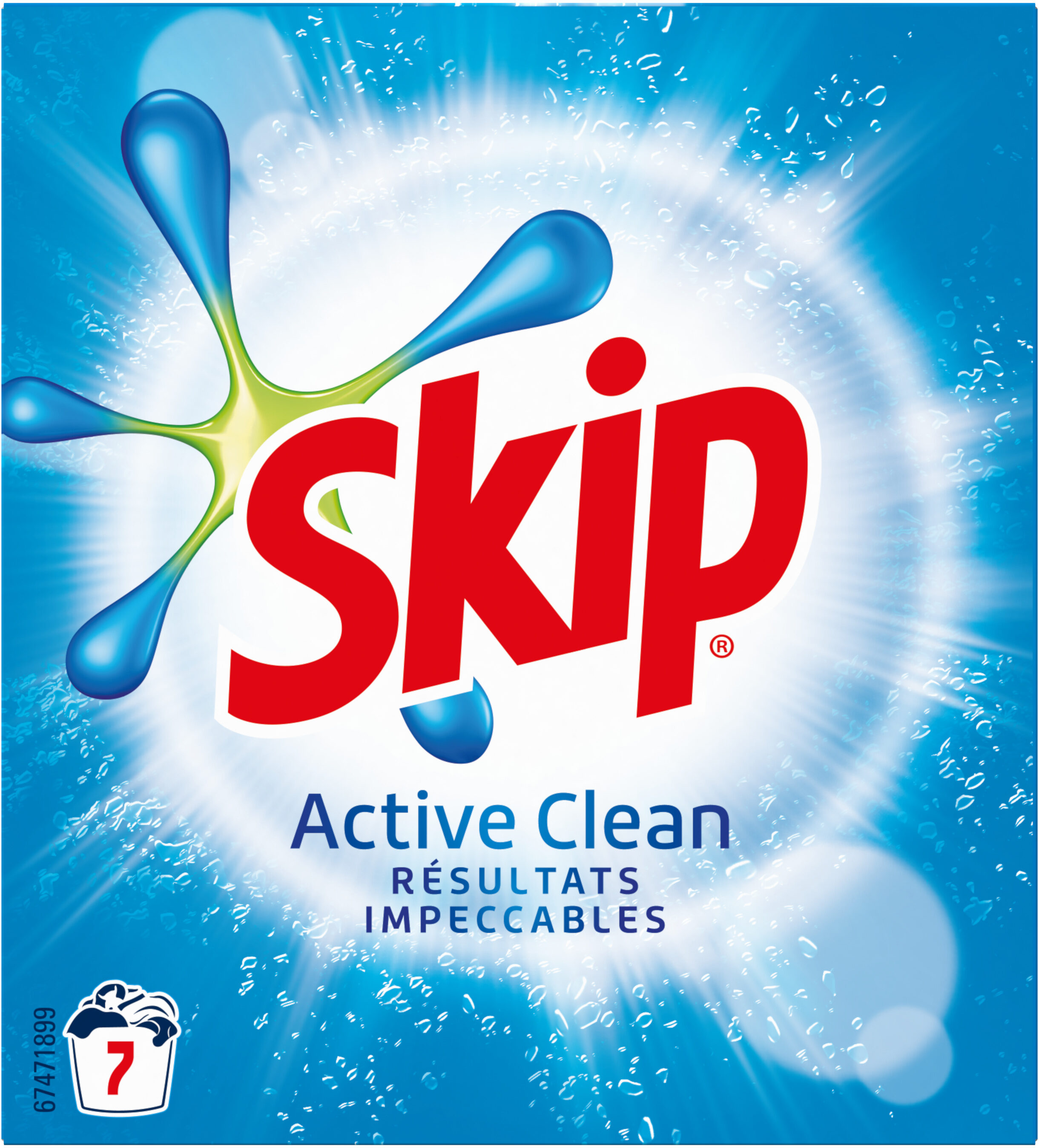 SKIP Lessive en Poudre Active Clean 7 Doses - Product - fr